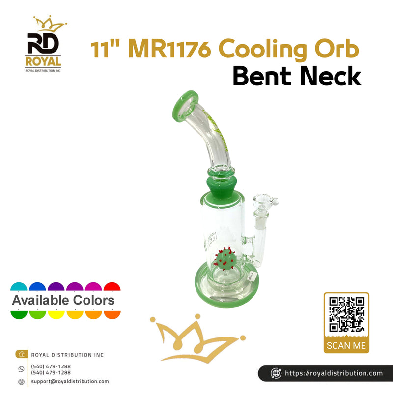 11" MR1176 Cooling Orb Bent Neck