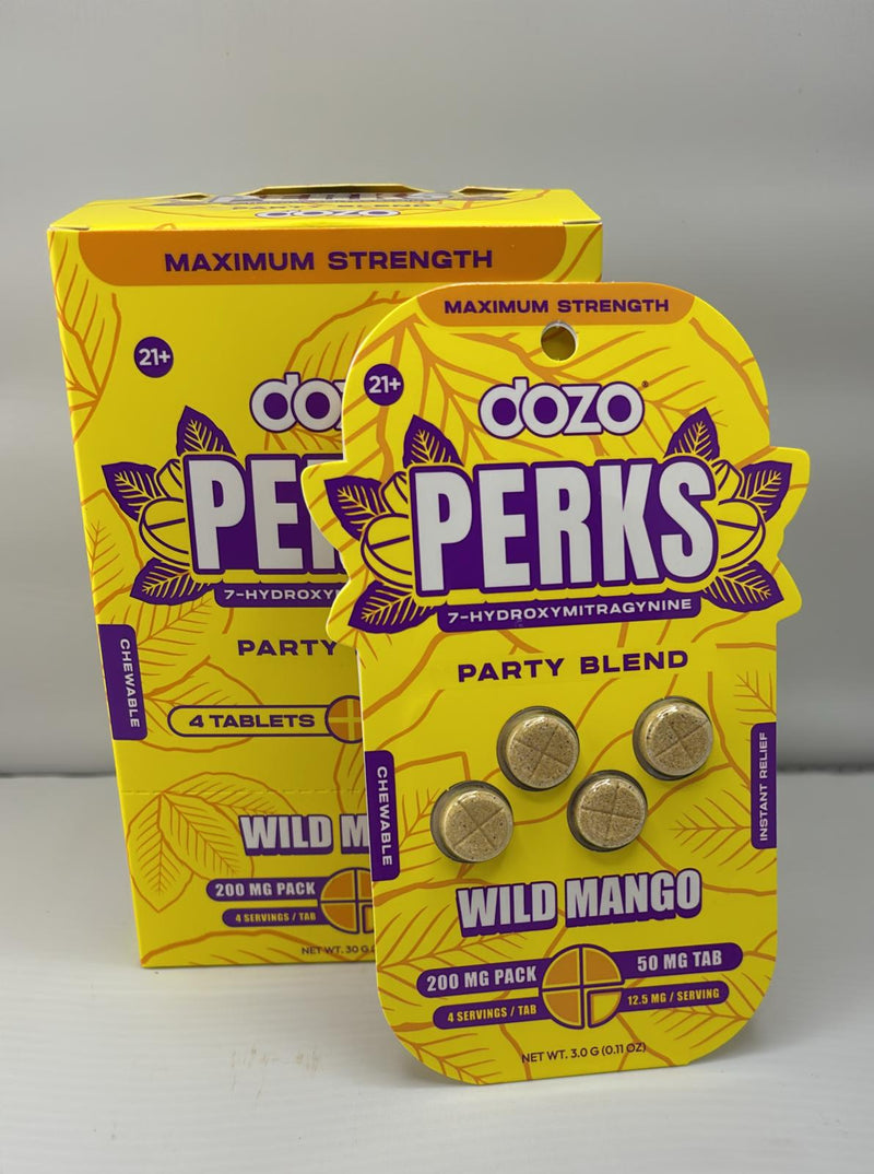 DOZO PERKS 7OHM PARTY BLEND PILLS AND DISPLAY/PACK 10/BOX