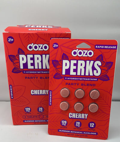 DOZO PERKS 7OHM PARTY BLEND PILLS AND DISPLAY/PACK 10/BOX