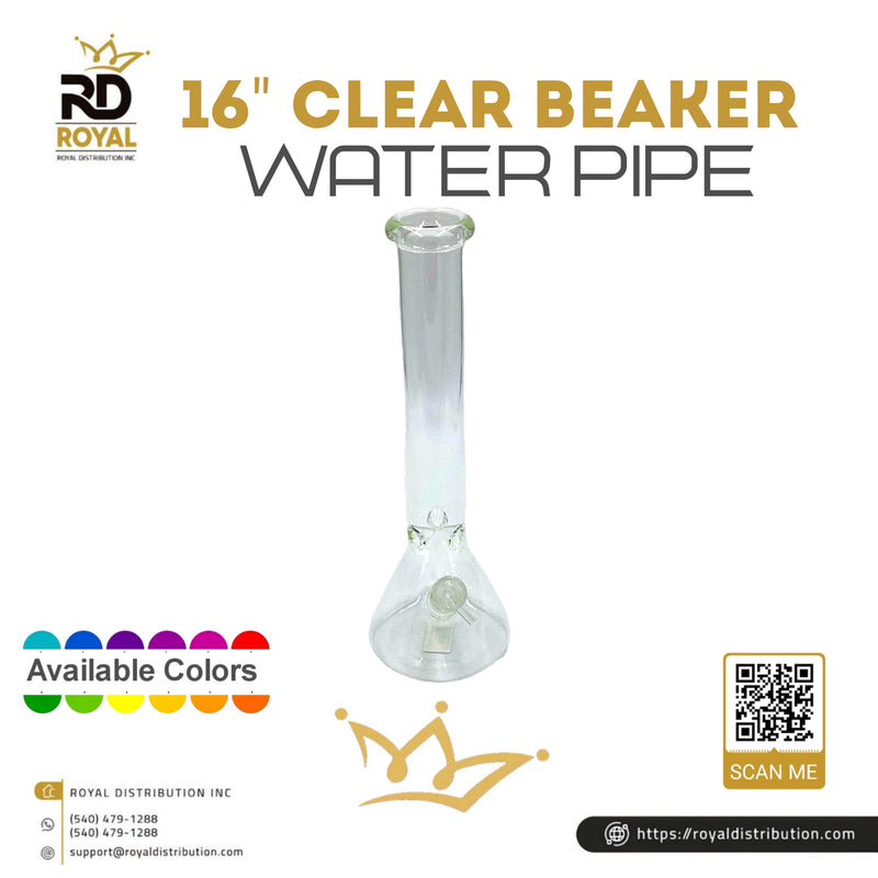 16" Clear Beaker Water Pipe