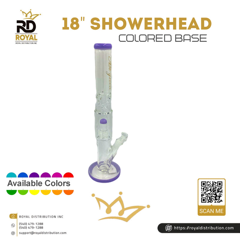 18" Showerhead Colored Base