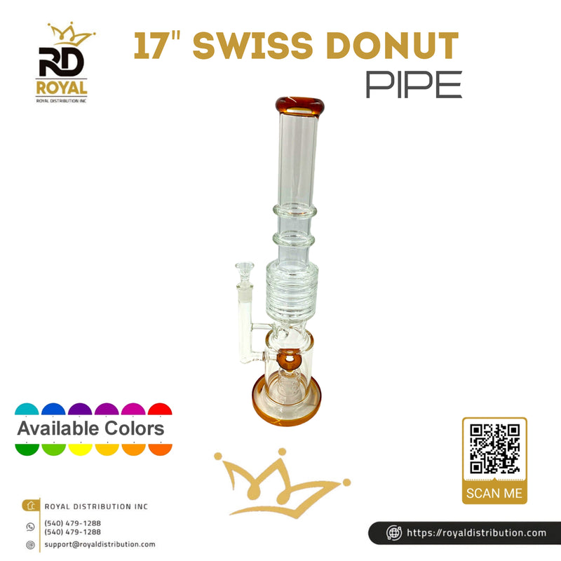 17" Swiss Donut Pipe