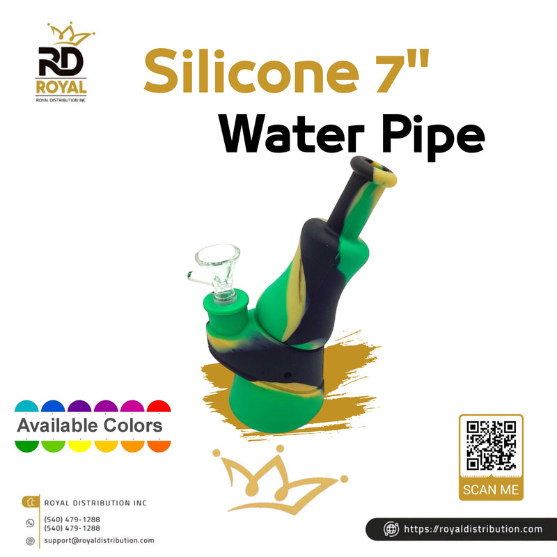 Silicone 7" Water Pipe