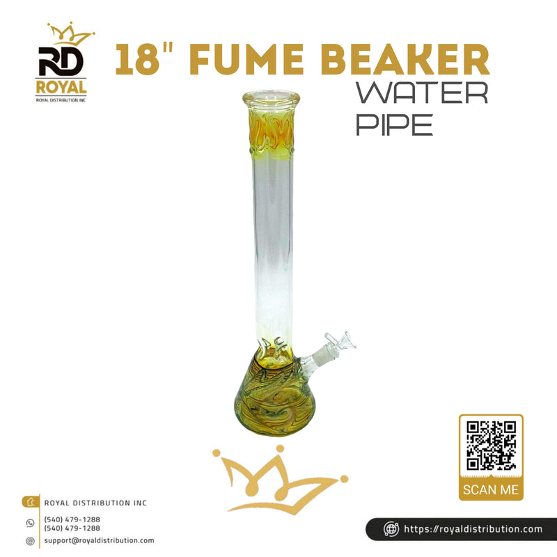 18" Fume Beaker Water Pipe